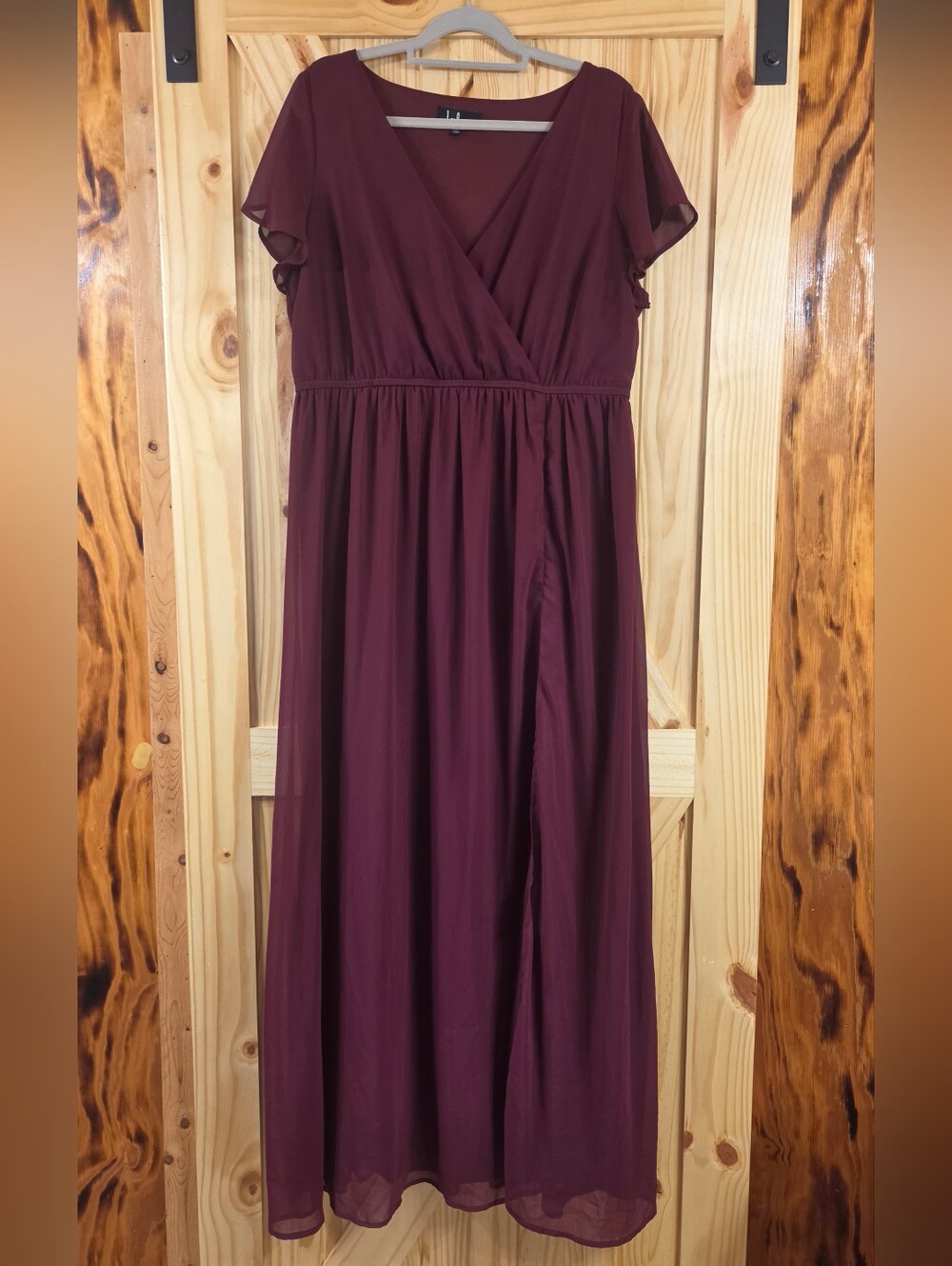 Lulus Lost In The Moment Burgundy Formal Maxi Dress